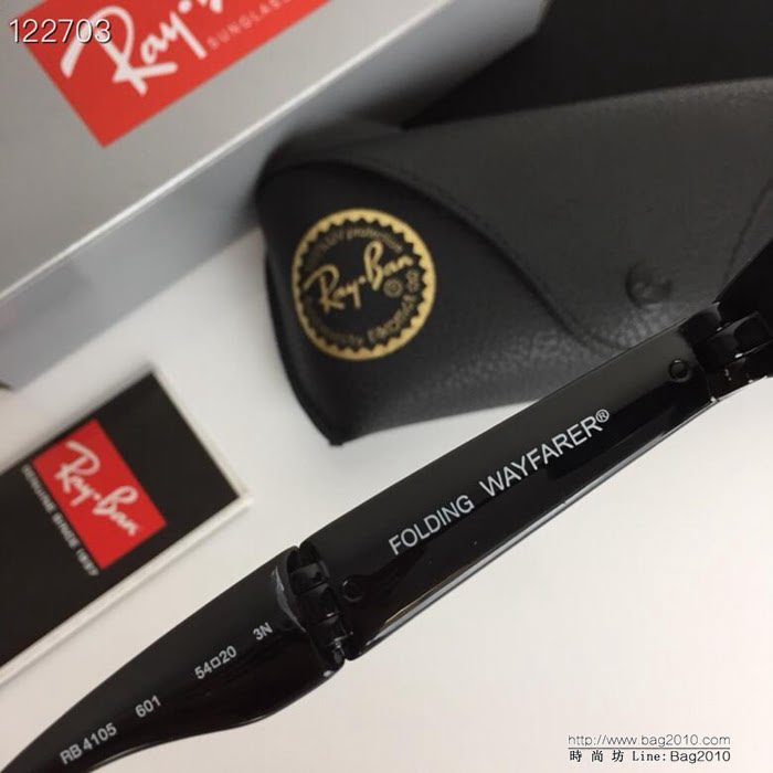 RAYBAN雷朋 RB4105 經典旅行者系列 可攜式折疊款 男女通用 時尚太陽鏡  lly1199